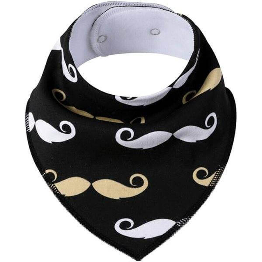 SIMED Cotton bib with waterproof coating PUL, mustache 1×1 pc SIMED Cotton bib with waterproof coating PUL, mustache 1×1 pc
