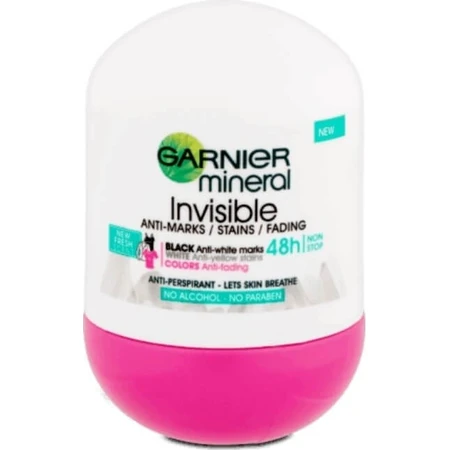 Garnier Invisible Ball Antitranspirant 1×50 ml, roller