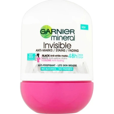Garnier Invisible Ball Antitranspirant 1×50 ml, roller