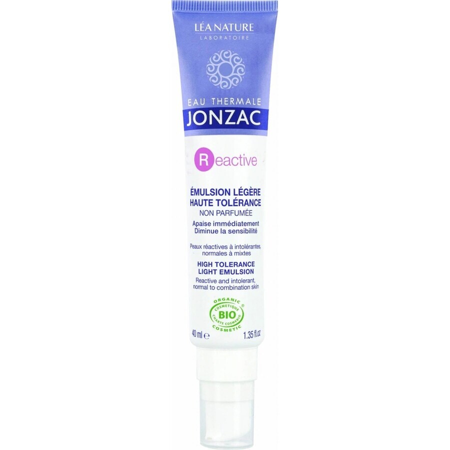 JONZAC Reactive Light Organic EMULSION für intolerante Haut 1×40 ml