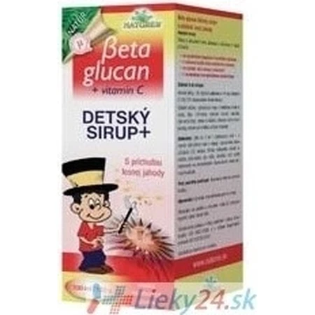 NATURES BETA GLUCAN BETA GLUCAN CHILDREN'S SIRUP+ 1×100 ml, goût fraise des bois