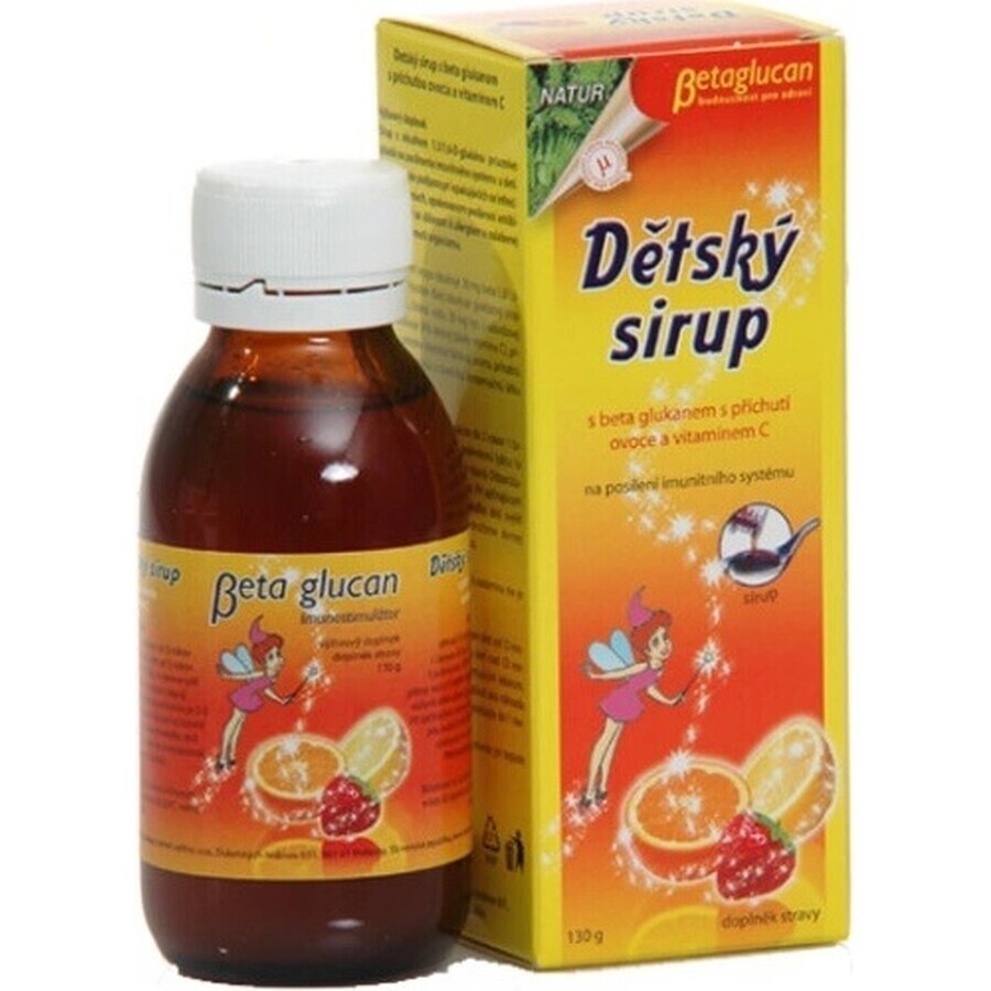 NATURES BETA GLUCAN CHILDREN'S SIRUP+ 1×100 ml, aromă de căpșuni sălbatice