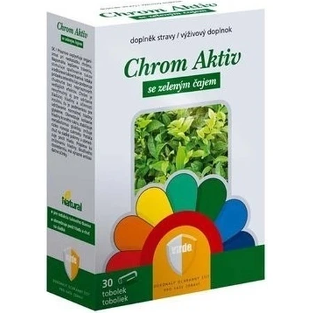 VIRDE CHROME ACTIVE with green tea 1×30 cps, food supplement