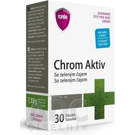 VIRDE CHROME ACTIVE with green tea 1×30 cps, food supplement