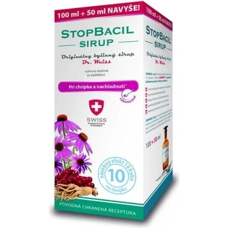 STOPBACIL Medical jarabe para la tos Dr Weiss 1×150 ml, jarabe para la tos