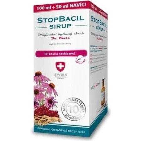 STOPBACIL Medical jarabe para la tos Dr Weiss 1×150 ml, jarabe para la tos