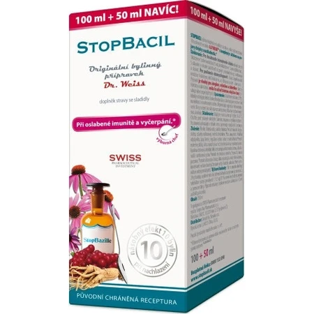 STOPBACIL Medical jarabe para la tos Dr Weiss 1×150 ml, jarabe para la tos