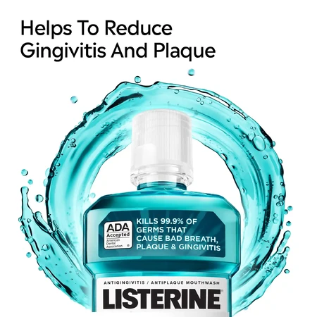 Rince-bouche antiseptique Listerine Cool Mint, 250 ml, Johnson&amp;Johnson