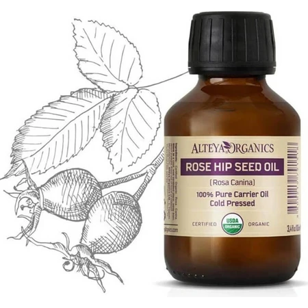 Alteya Organics Huile d'églantier 1×50 ml, huile pour le corps
