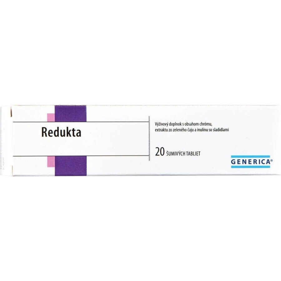 GENERICA Redukta 1×20 tbl, complément alimentaire
