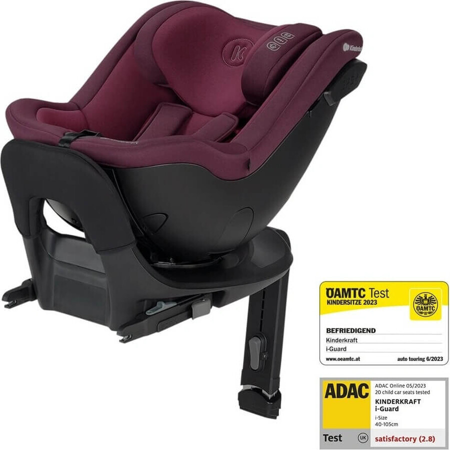 KINDERKRAFT SELECT I-GUARD PRO i-Size 61-105 cm Cherry Pearl siège auto, Premium 1×1 pc