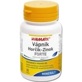 WALMARK Calcium Magnésium Zinc Calcium Magnésium FORTE 1x30 pièces, complément alimentaire avec minéraux
