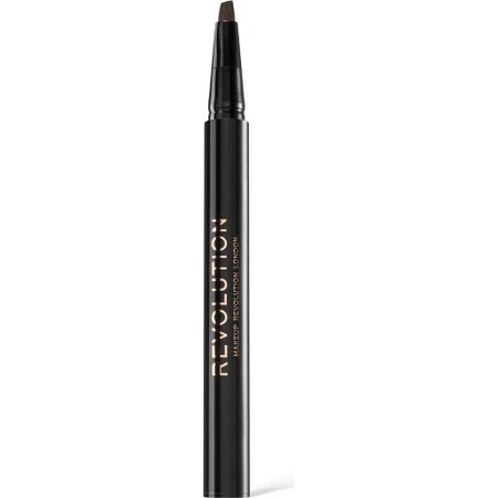 Revolution Hair Stroke Brow Pen Marrón Medio 1×0,50 ml, lápiz de cejas