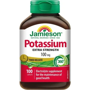 JAMIESON POTASIO 100 mg PRECISION RELEASE 1×100 tbl, potasio