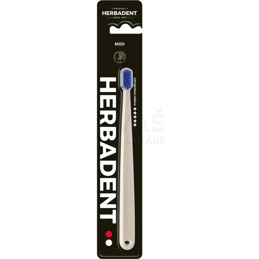 Toothbrush HERBADENT Original MIDI 1×1 pc, toothbrush