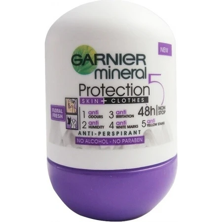Garnier Mineral Protection 48h 1×50 ml, antiperspirant pearl
