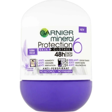 Garnier Mineral Protection 48h 1×50 ml, antiperspirant pearl