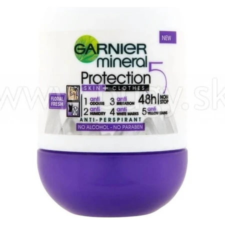 Garnier Mineral Protection 48h 1×50 ml, antiperspirant pearl
