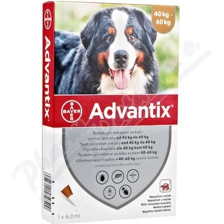 Advantix Spot-on for dogs from 40 to 60 kg (1 pipette) 1x6 ml