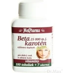MedPharma BETAKAROTEN 25.000 m.j.+Panthenol+PABA 1×107 cps, Nahrungsergänzungsmittel