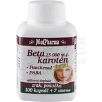 MedPharma BETAKAROTEN 25.000 m.j.+Panthenol+PABA 1×107 cps, Nahrungsergänzungsmittel
