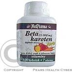 MedPharma BETAKAROTEN 25.000 m.j.+Panthenol+PABA 1×107 cps, Nahrungsergänzungsmittel