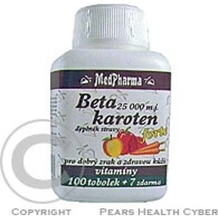 MedPharma BETAKAROTEN 25.000 m.j.+Panthenol+PABA 1×107 cps, Nahrungsergänzungsmittel