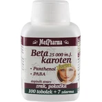 MedPharma BETAKAROTEN 25.000 m.j.+Panthenol+PABA 1×107 cps, Nahrungsergänzungsmittel