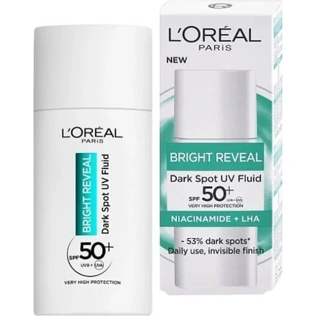 L'Oréal Paris Bright Reveal dag Fluid anti-UV SPF 50+ tegen pigmentvlekken 1×50 ml, dagcrème