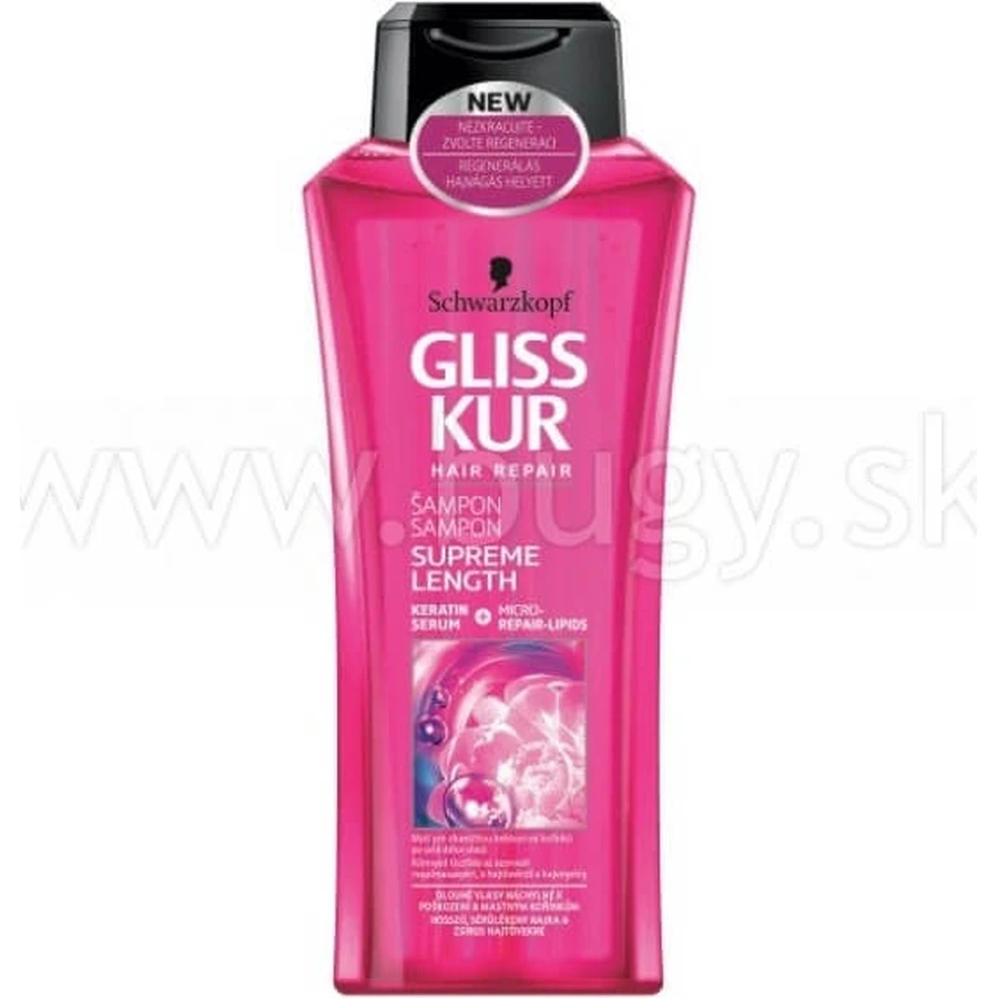 GLISS KUR Shampooing Longueur Suprême 1×400 ml, shampooing