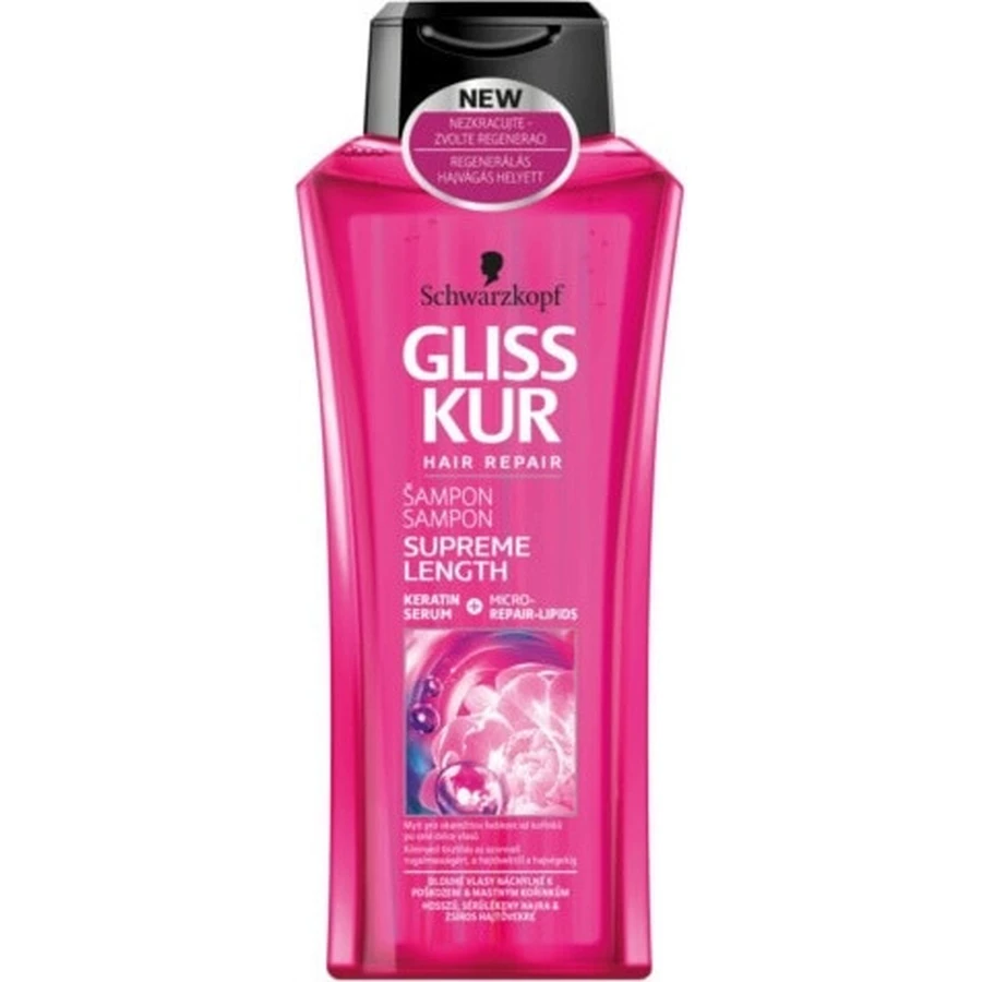GLISS KUR Shampooing Longueur Suprême 1×400 ml, shampooing