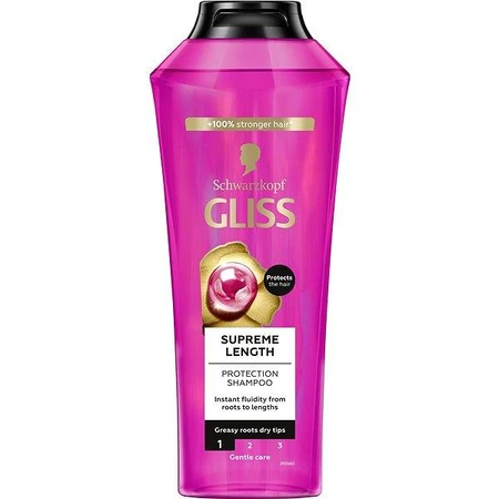 GLISS KUR Shampooing Longueur Suprême 1×400 ml, shampooing