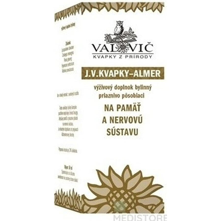 J.V. VAPES - ALMER 1×50 ml, for memory and nervous system