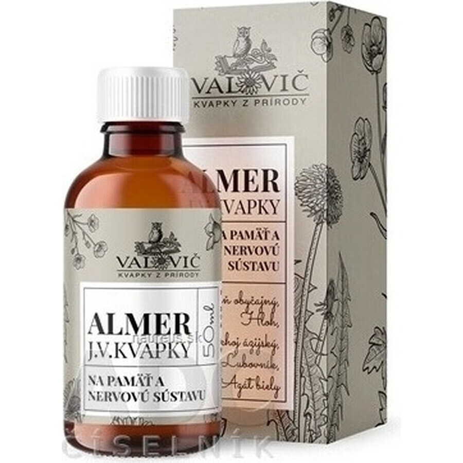 J.V. VAPES - ALMER 1×50 ml, for memory and nervous system