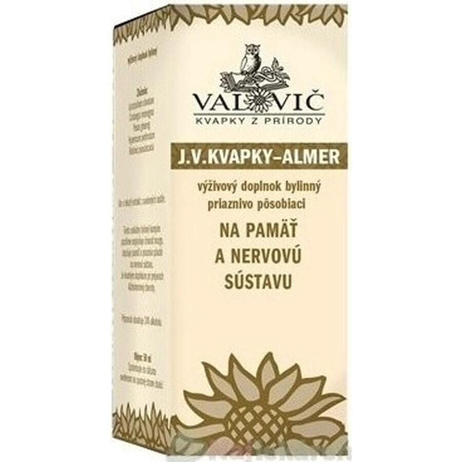 J.V. VAPES - ALMER 1×50 ml, for memory and nervous system