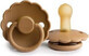FRIGG Rubber pacifier Daisy Cappuccino, 0-6m 1&#215;1 pc, pacifier