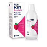 Strawberry-flavoured children's mouthwash, Fluor Kin Calcium, 500 ml, Laboratorios Kin