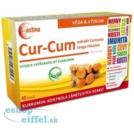 Astina Cur-Cum 1×60 cps, curcumina altamente absorbible