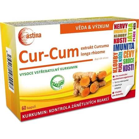 Astina Cur-Cum 1×60 cps, curcumina altamente absorbible