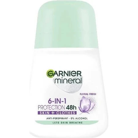 Garnier Invisible 48h 1×50 ml, antitranspirante perla antimanchas