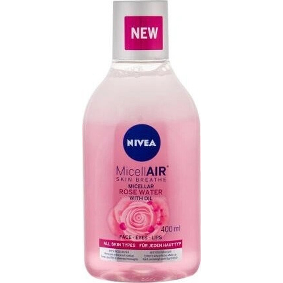 NIVEA Acqua Micellare Bifasica Rosa 1×400 ml, acqua micellare