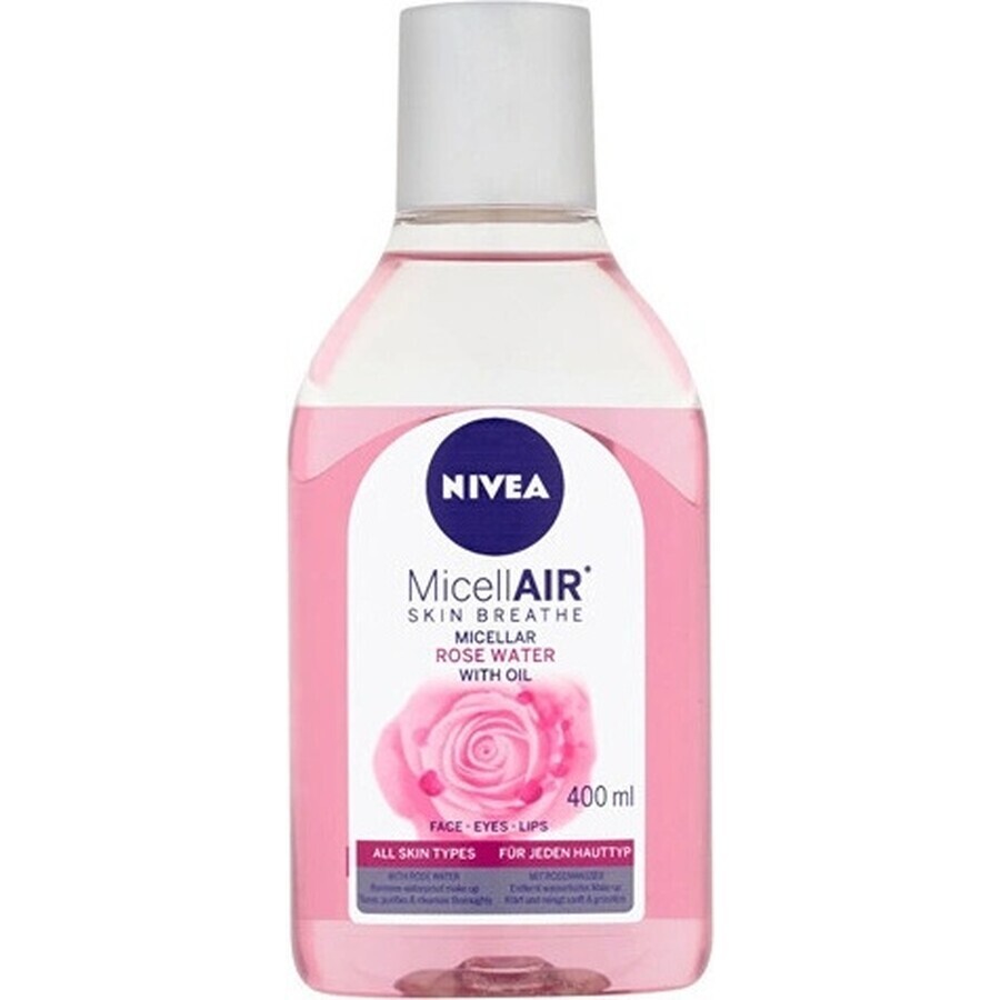 NIVEA Acqua Micellare Bifasica Rosa 1×400 ml, acqua micellare