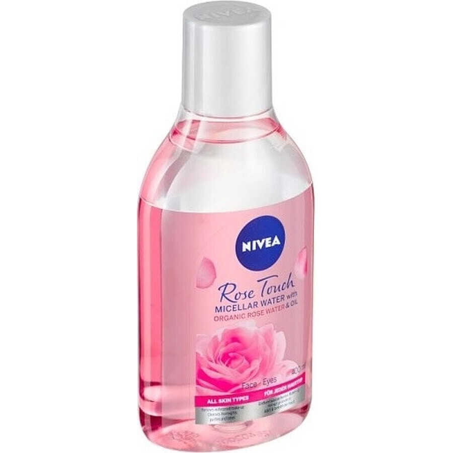 NIVEA Acqua Micellare Bifasica Rosa 1×400 ml, acqua micellare