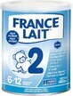 France Lait 2 lait de suite de 6 &#224; 12 mois 1&#215;400 g, lait de suite de 6 mois