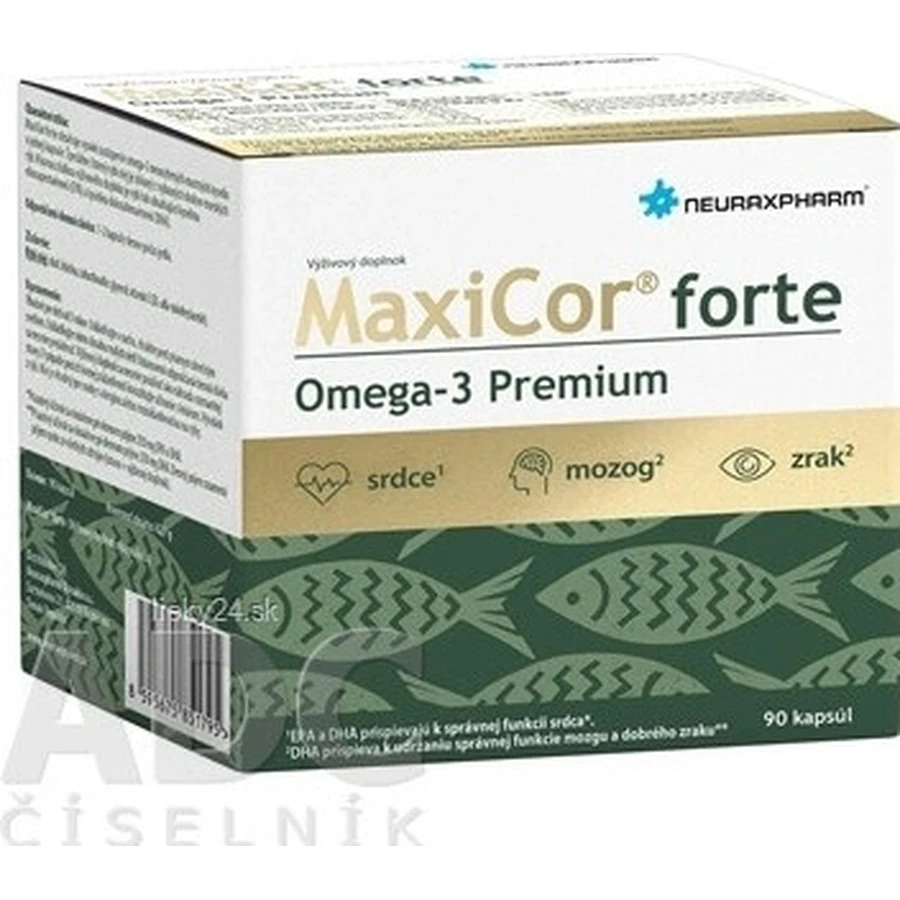 Neuraxpharm MAXICOR FORTE OMEGA-3 PREMIUM 1×90 cps, omega 3