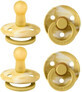 BIBS Colour 2pcs 1&#215;1 natural rubber BIBS Colour 2pcs - size 2, tie dye mustard