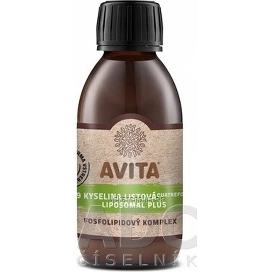 AVITA B9 LIPOSOMAL FOLIC ACID LIPOSOMAL PLUS 1x200 ml, phospholipid complex