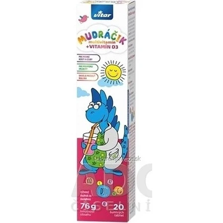 VITAR MUDráčik Multivitamin + VITAMIN D3 1×20 tbl