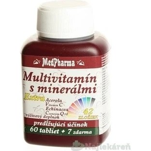 MedPharma MULTIVITAMINAS CON MINERALES EXTRA 42 INGREDIENTES 1×67 tbl, complemento alimenticio