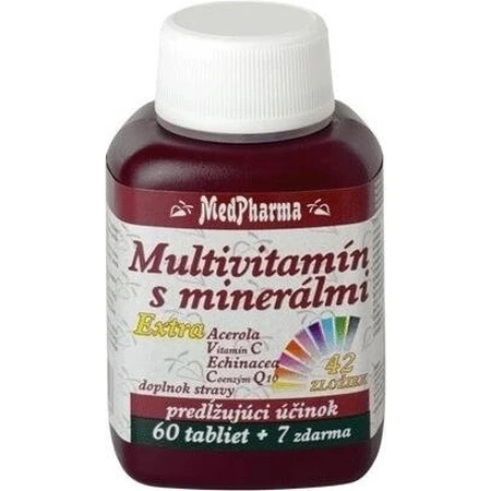 MedPharma MULTIVITAMINAS CON MINERALES EXTRA 42 INGREDIENTES 1×67 tbl, complemento alimenticio